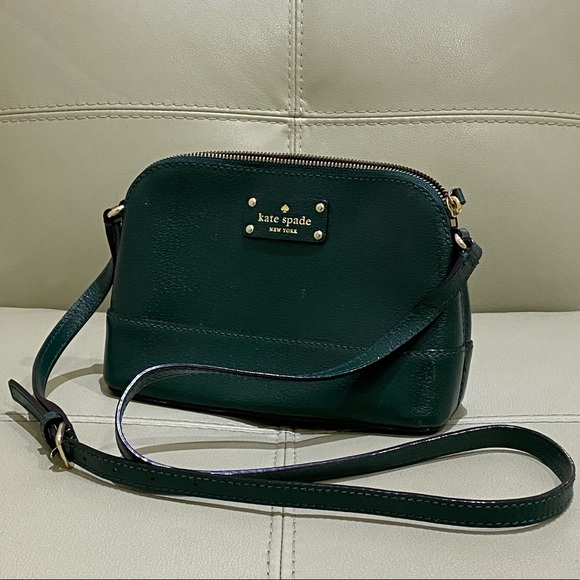 Kate Spade dark green crossbody bag - Picture 1 of 5